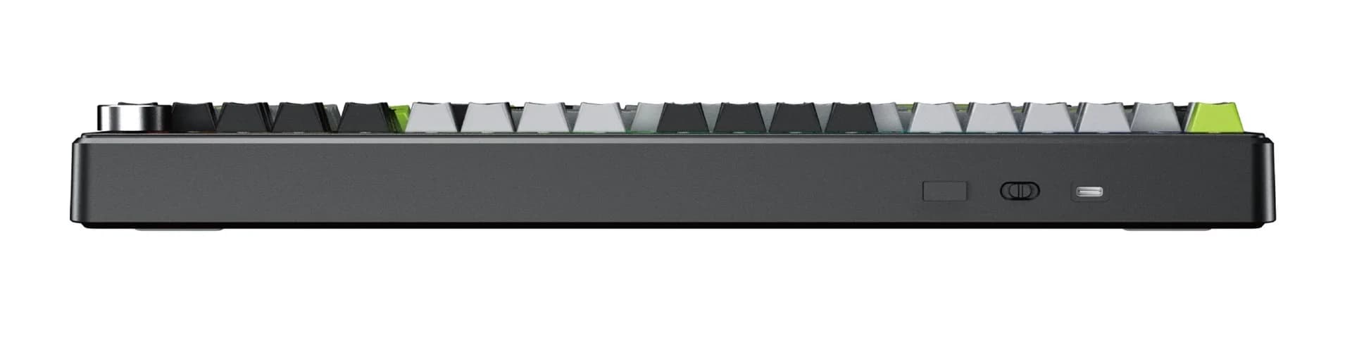 F99 Pro Black+Grey+Green GrayWood RGB AULA gasket keyboard - Image 3