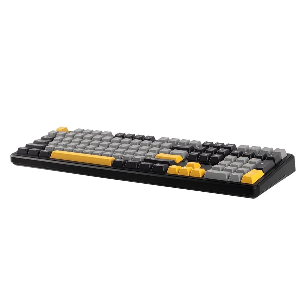 F108 Gray+Orange+Deep Gray Gasket Keyboard with Volcano RGB Switches – AULA - Image 11