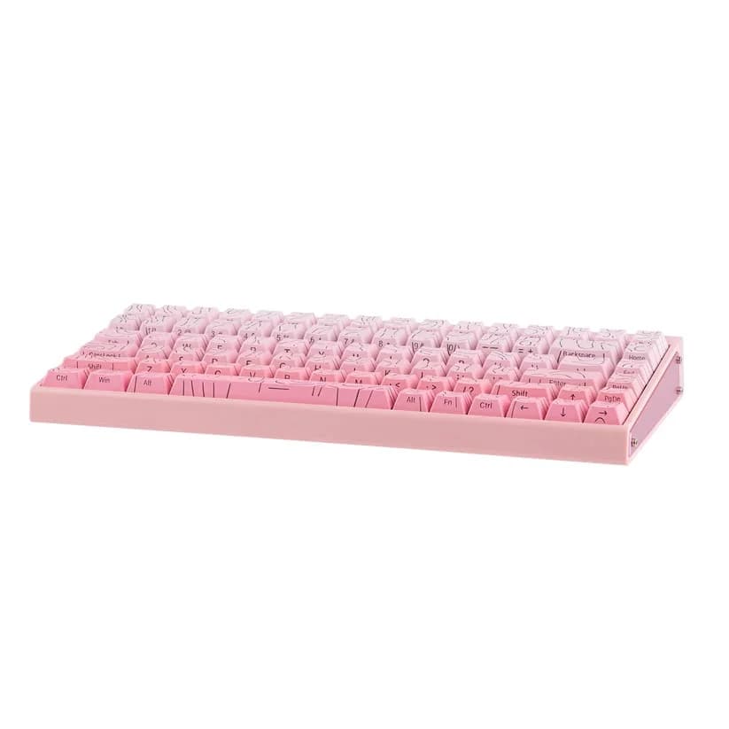 HERO84 HE PINK+Gradient+Contour Dragon King RGB AULA gasket keyboard - Image 4