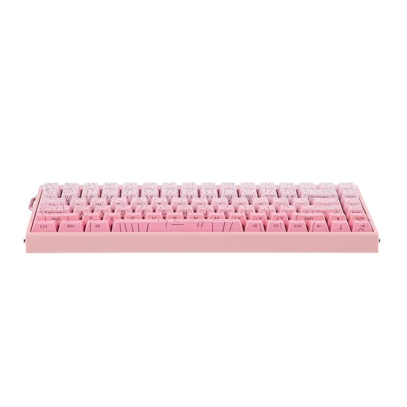 HERO84 HE PINK+Gradient+Contour Dragon King RGB AULA gasket keyboard - Image 5