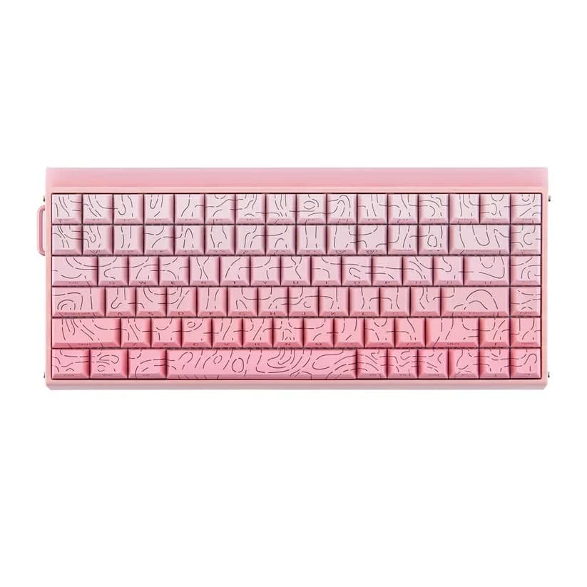 HERO84 HE PINK+Gradient+Contour Dragon King RGB AULA gasket keyboard - Image 7