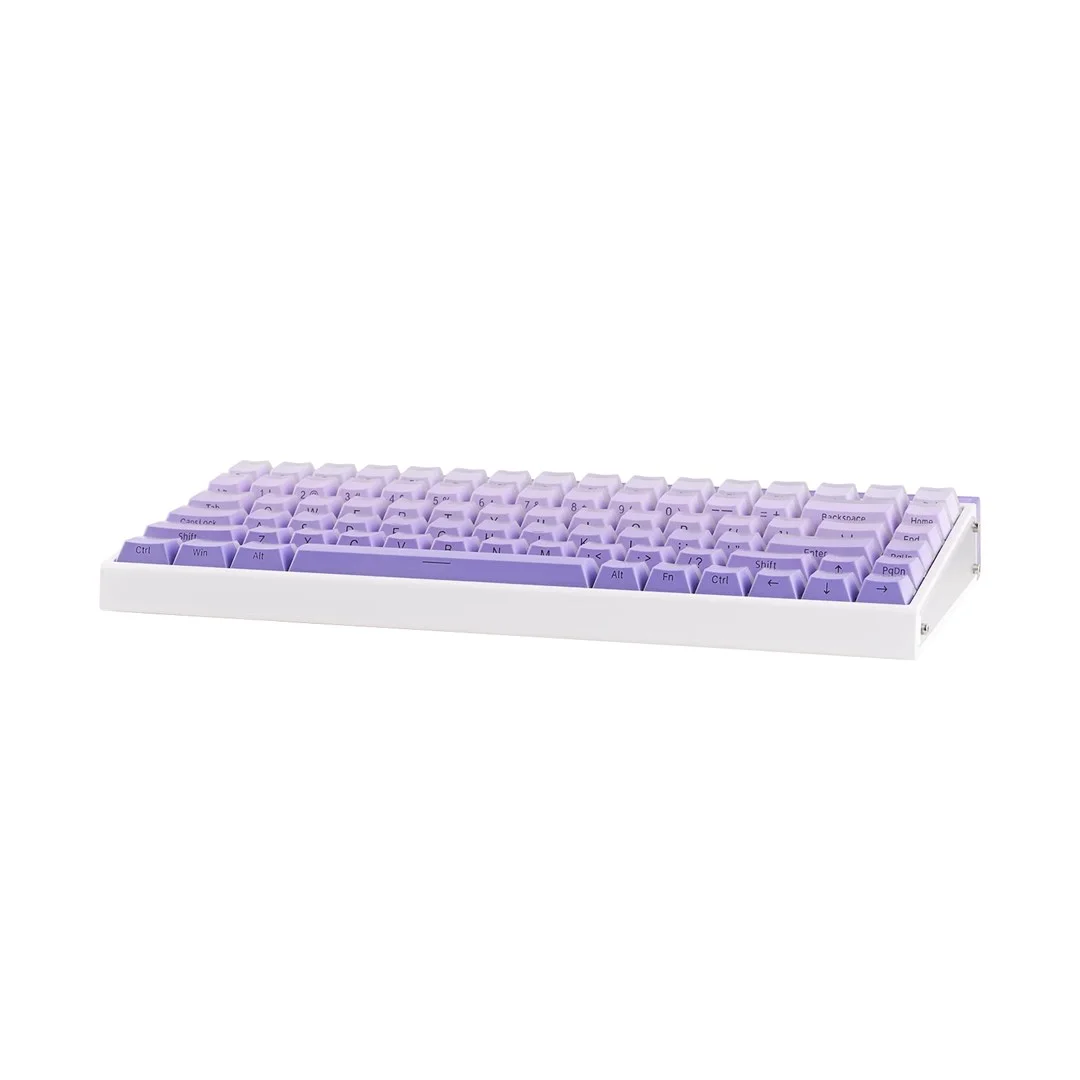 HERO84 HE White+Purple+Gradient+LIGHT JadeKing RGB AULA gasket keyboard - Image 11