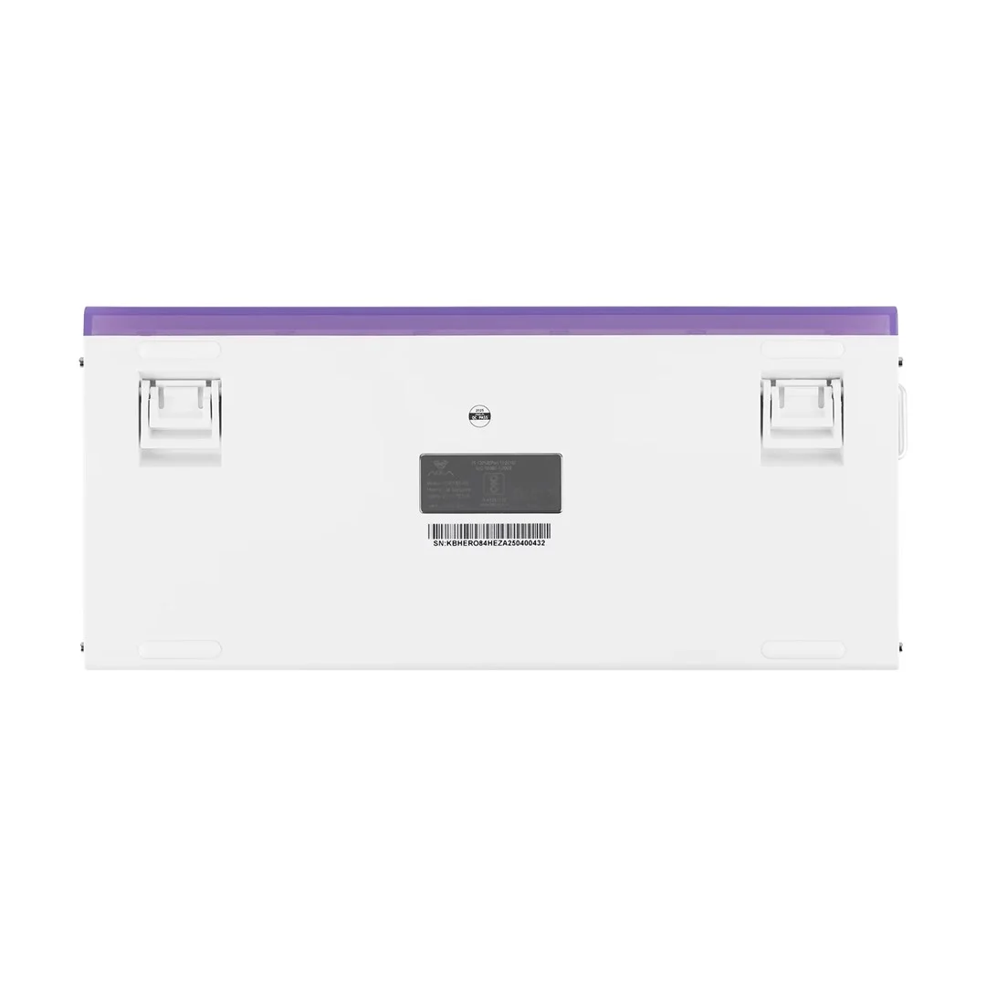 HERO84 HE White+Purple+Gradient+LIGHT JadeKing RGB AULA gasket keyboard - Image 2