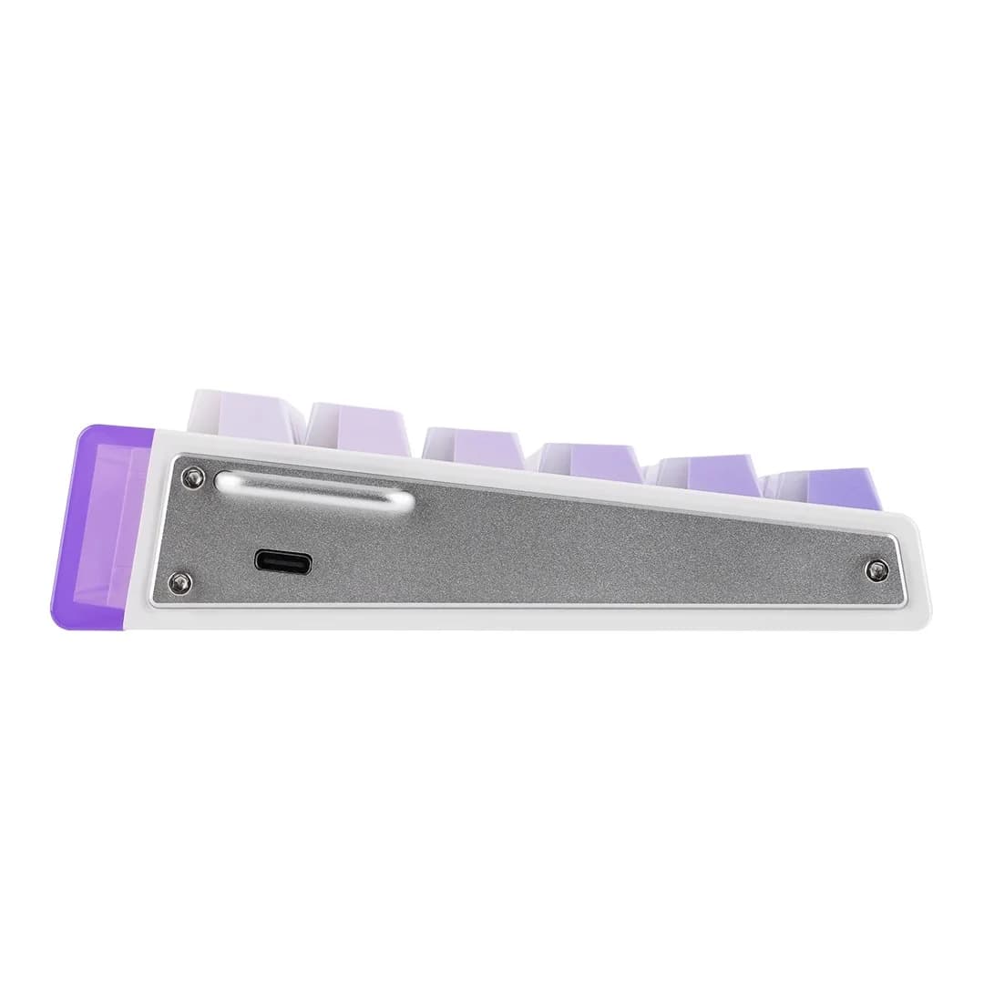 HERO84 HE White+Purple+Gradient+LIGHT JadeKing RGB AULA gasket keyboard - Image 4