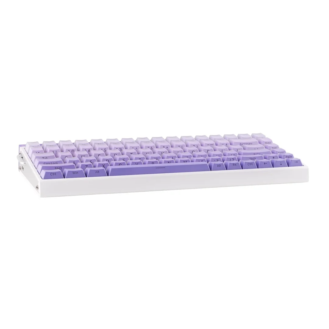 HERO84 HE White+Purple+Gradient+LIGHT JadeKing RGB AULA gasket keyboard - Image 6