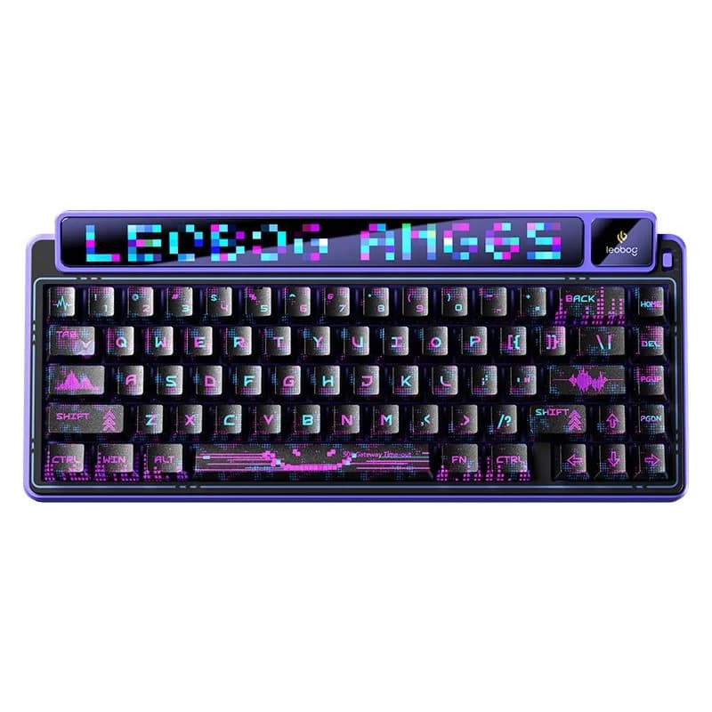 AULA Gasket AMG65 Purple LightFeather RGB Keyboard - Image 1