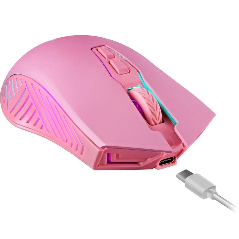 WIRELESS MOUSE DEFENDER PANDORA RF PINK 3200dpi 7P - Image 1
