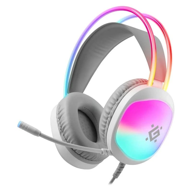 HEADPHONES DEFENDER ECLIPSE RGB WHITE - Image 1