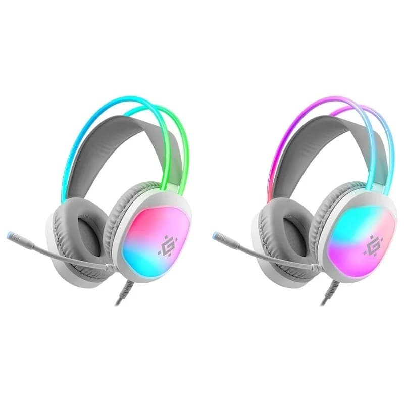 HEADPHONES DEFENDER ECLIPSE RGB WHITE - Image 2