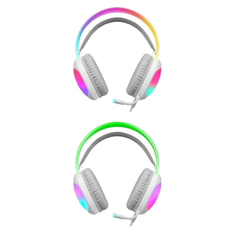 HEADPHONES DEFENDER ECLIPSE RGB WHITE - Image 4