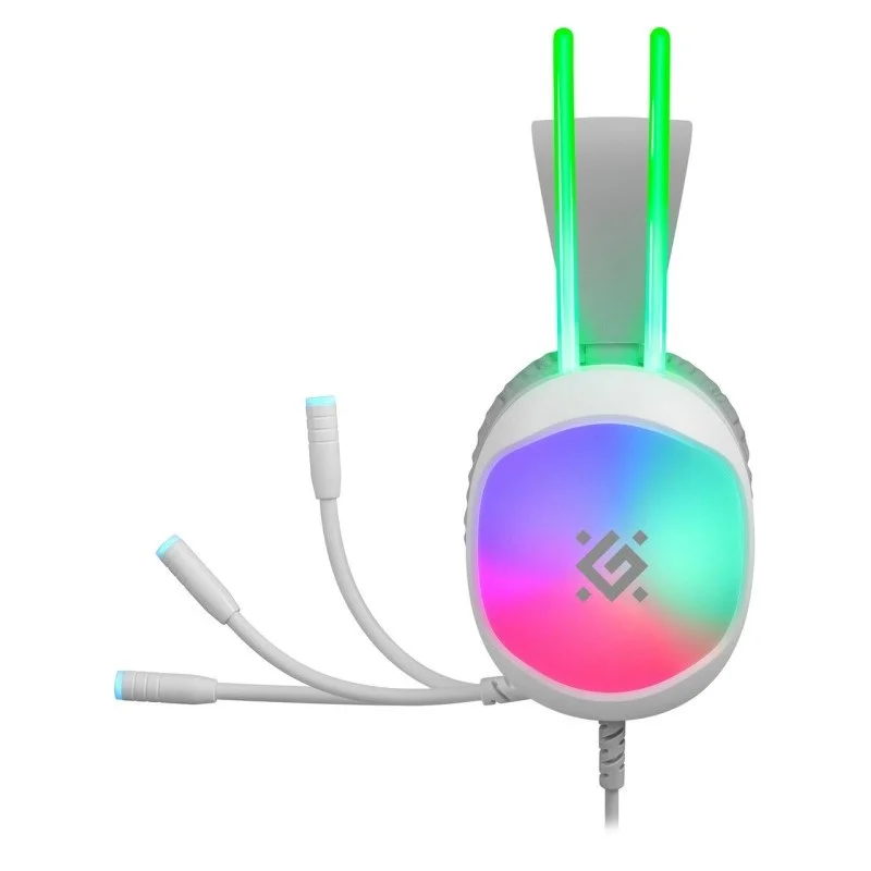 HEADPHONES DEFENDER ECLIPSE RGB WHITE - Image 8