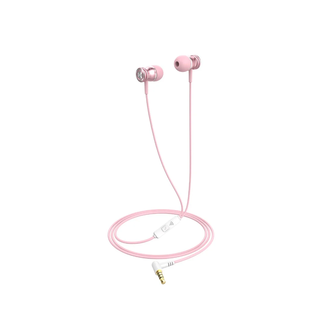 Havit E303P wired headphones pink - Image 1