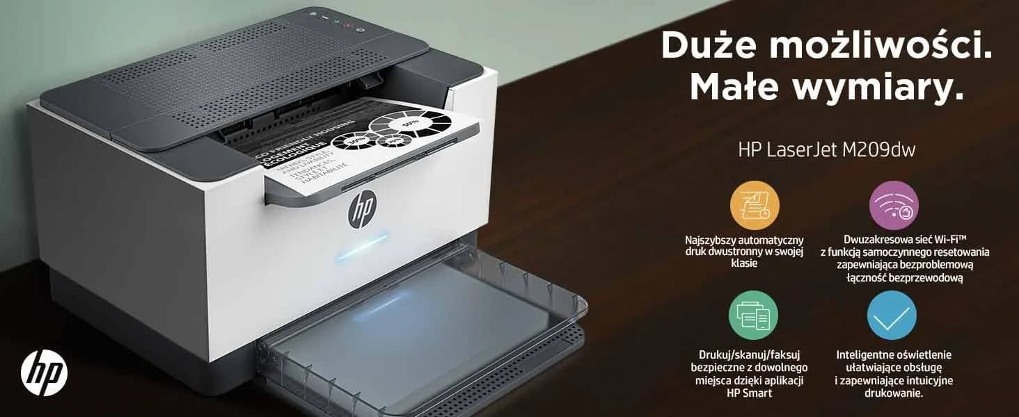 HP LaserJet M209dw Printer, Black and white, Printer for Home and home office, Print, Two-sided printing; Compact Size; Energy Efficient; Dualband Wi-Fi - Image 15