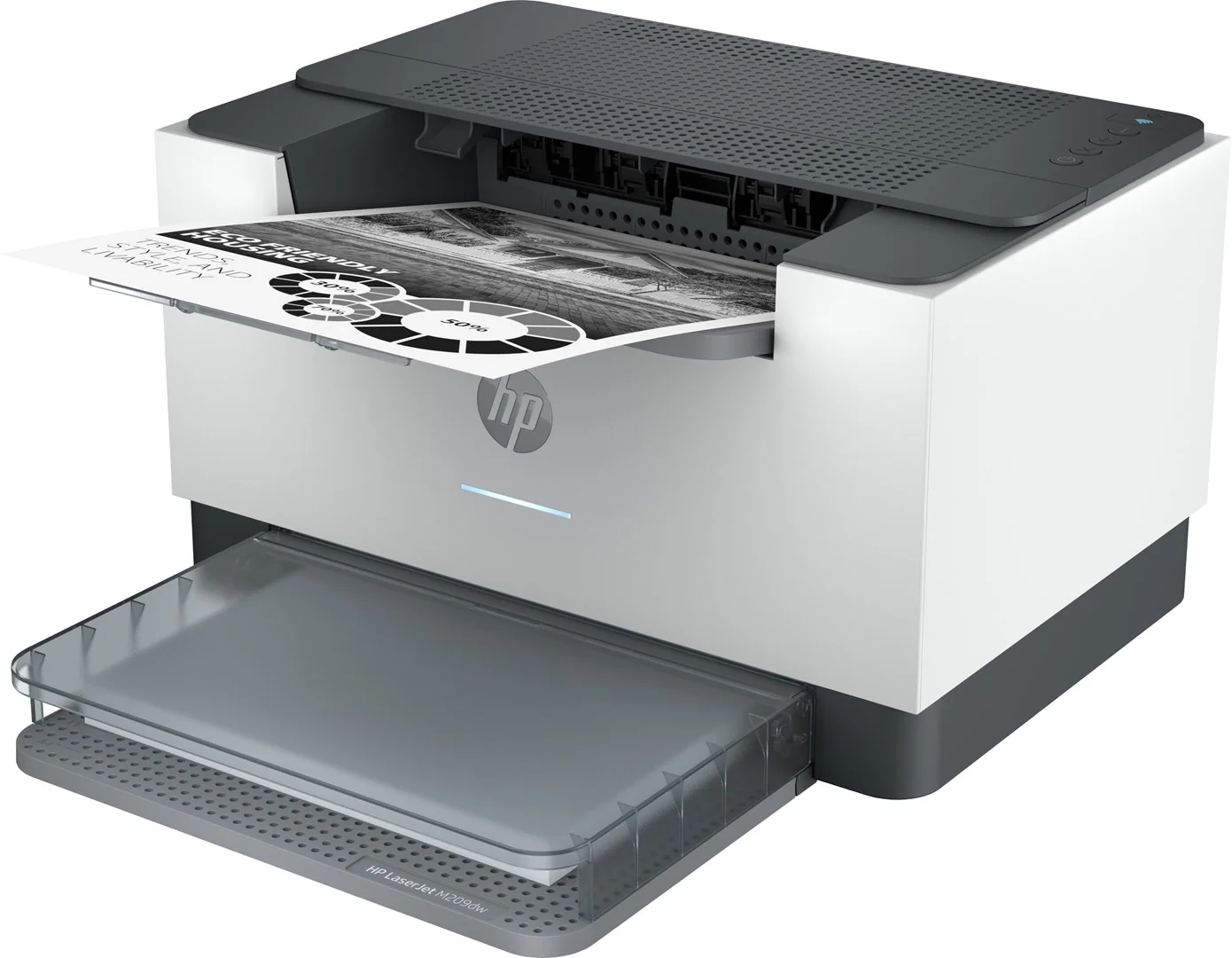 HP LaserJet M209dw Printer, Black and white, Printer for Home and home office, Print, Two-sided printing; Compact Size; Energy Efficient; Dualband Wi-Fi - Image 2