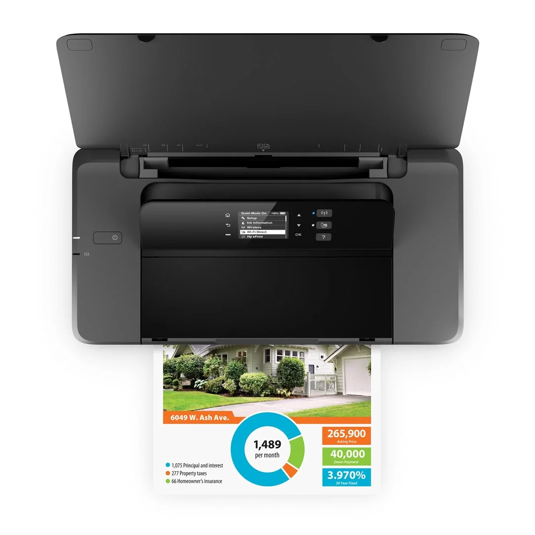 HP Officejet 200 Mobile Printer, Print, Front-facing USB printing - Image 8