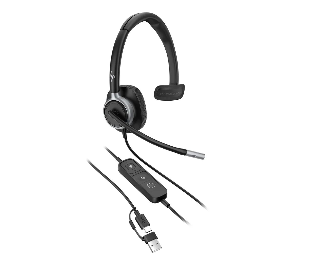 HP Poly Mission 615 Monaural USB Wired Headset - Image 10