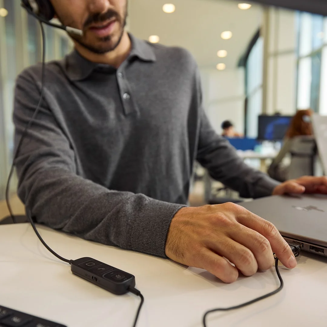HP Poly Mission 615 Monaural USB Wired Headset - Image 5
