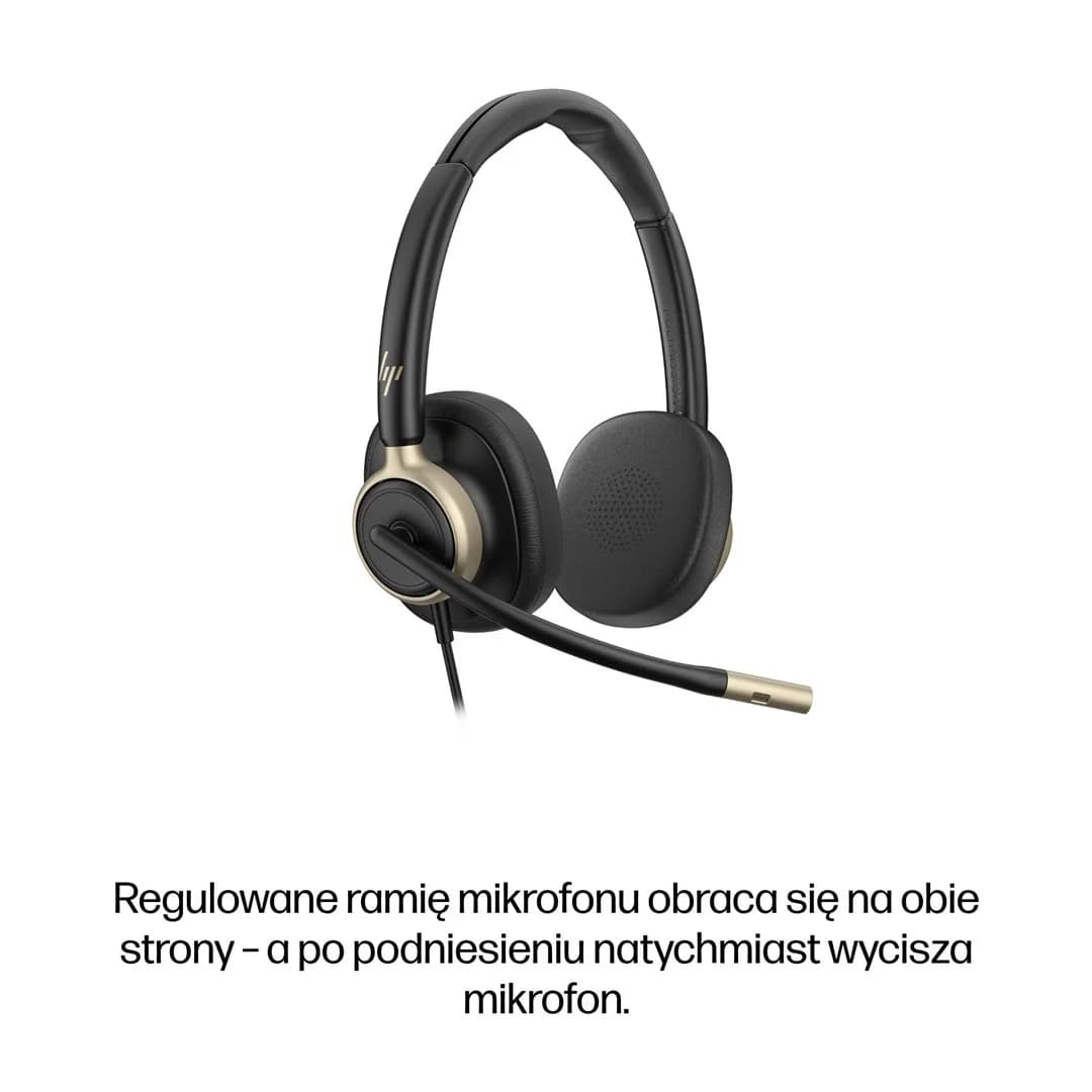 HP Poly Mission 825 Stereo USB Wired Headset - Image 6