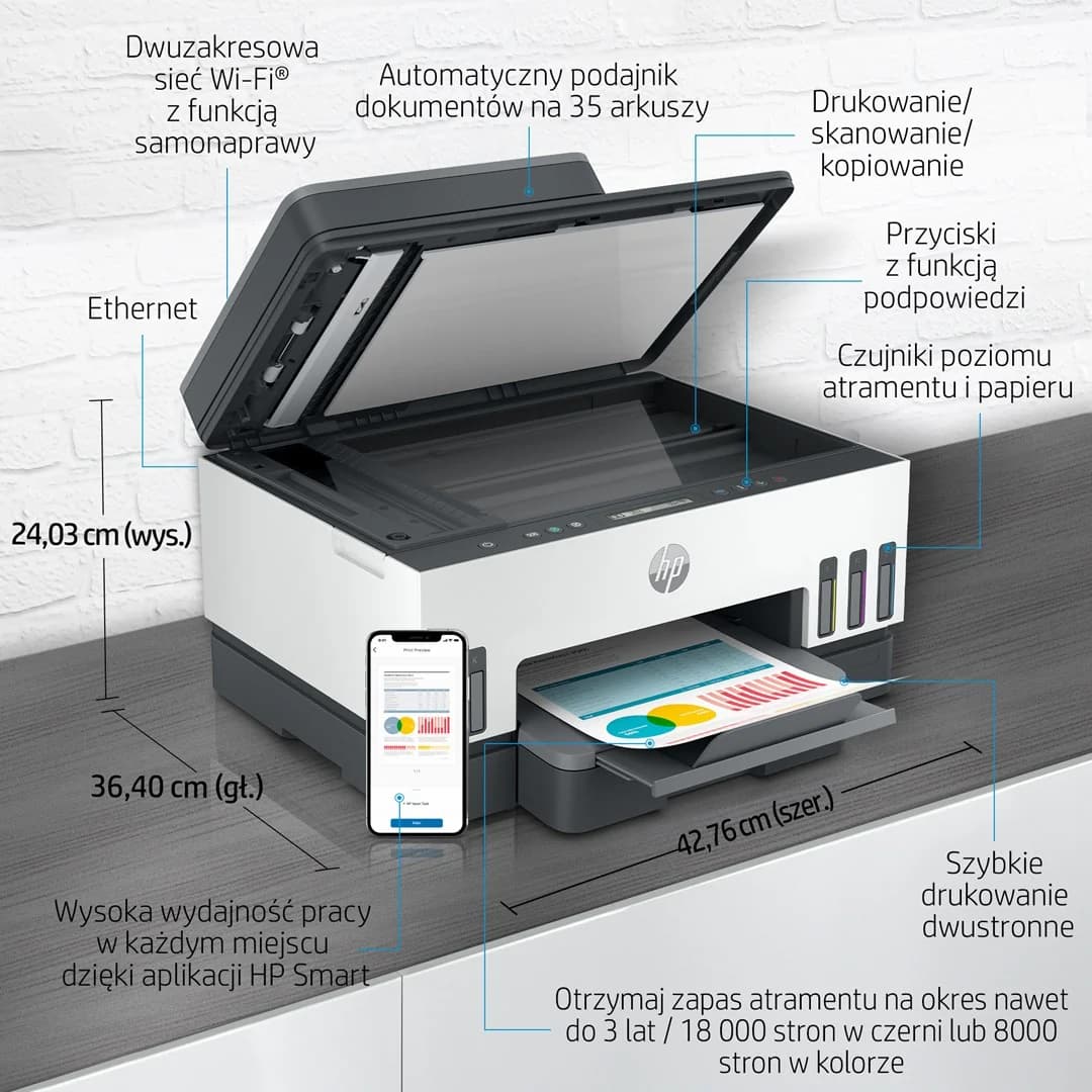 HP Smart Tank 750 All-in-One Thermal inkjet A4 4800 x 1200 DPI 15 ppm Wi-Fi - Image 4