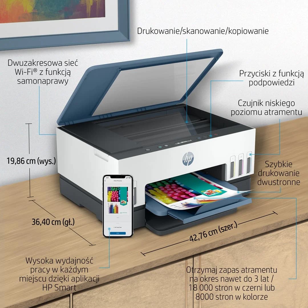 HP Smart Tank 675 All-in-One Thermal inkjet A4 4800 x 1200 DPI 12 ppm Wi-Fi - Image 4