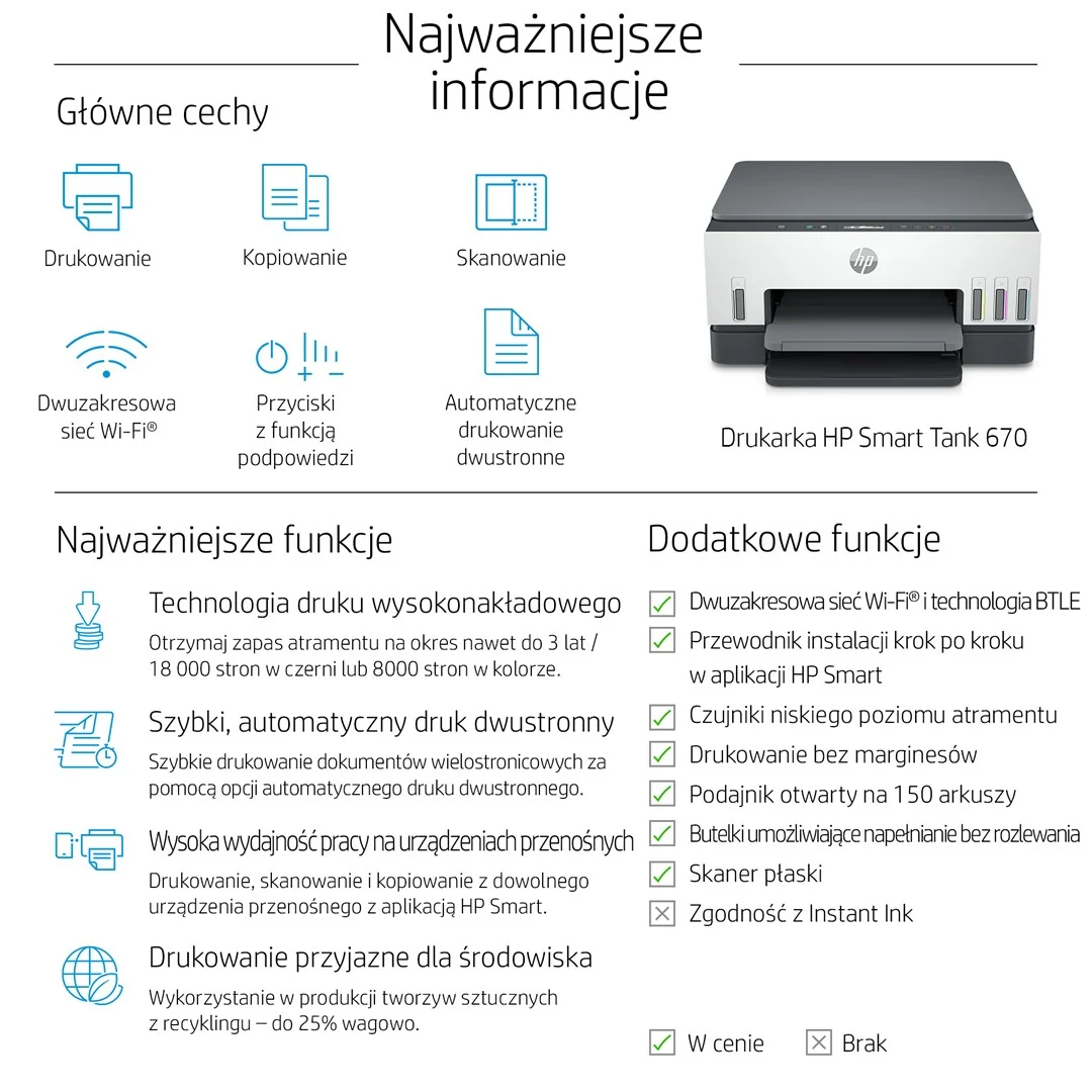 HP Smart Tank 670 All-in-One Thermal inkjet A4 4800 x 1200 DPI 12 ppm Wi-Fi - Image 3