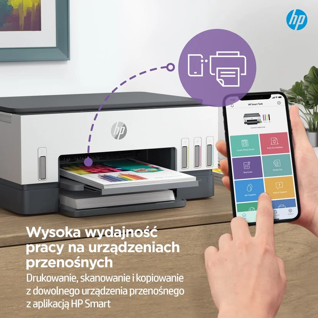 HP Smart Tank 670 All-in-One Thermal inkjet A4 4800 x 1200 DPI 12 ppm Wi-Fi - Image 4