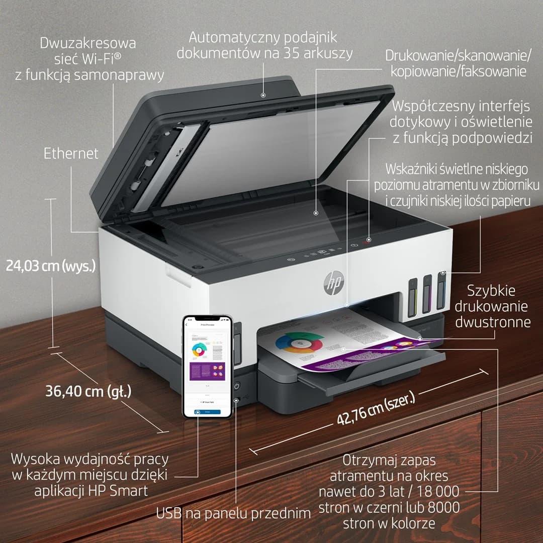HP Smart Tank 790 All-in-One Printer Thermal inkjet A4 4800 x 1200 DPI 15 ppm Wi-Fi - Image 3