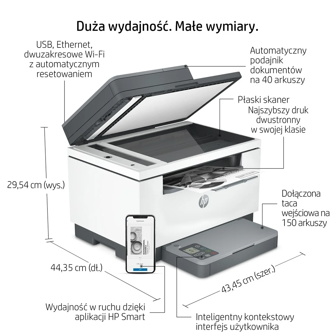 HP LaserJet MFP M234sdw Printer, Black and white, Printer for Small office, Print, copy, scan, Scan to email; Scan to PDF; Compact Size; Energy Efficient; Fast 2 sided printing; 40-sheet ADF; Dualband Wi-Fi - Image 20