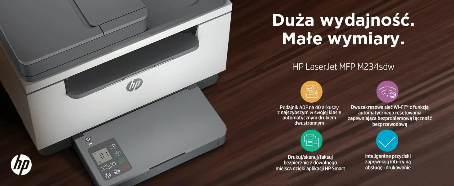 HP LaserJet MFP M234sdw Printer, Black and white, Printer for Small office, Print, copy, scan, Scan to email; Scan to PDF; Compact Size; Energy Efficient; Fast 2 sided printing; 40-sheet ADF; Dualband Wi-Fi - Image 8