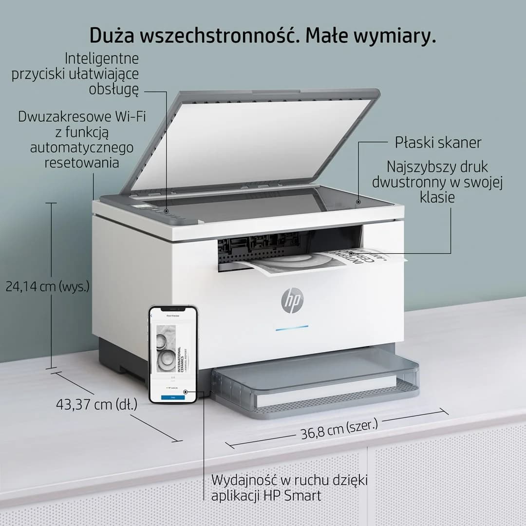 HP LaserJet MFP M234dw Printer, Black and white, Printer for Small office, Print, copy, scan, Scan to email; Scan to PDF - Image 9