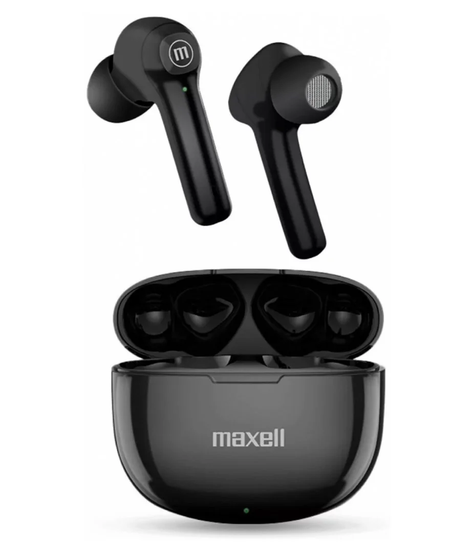 Maxell Dynamic+ wireless headphones with charging case Bluetooth black - Image 1