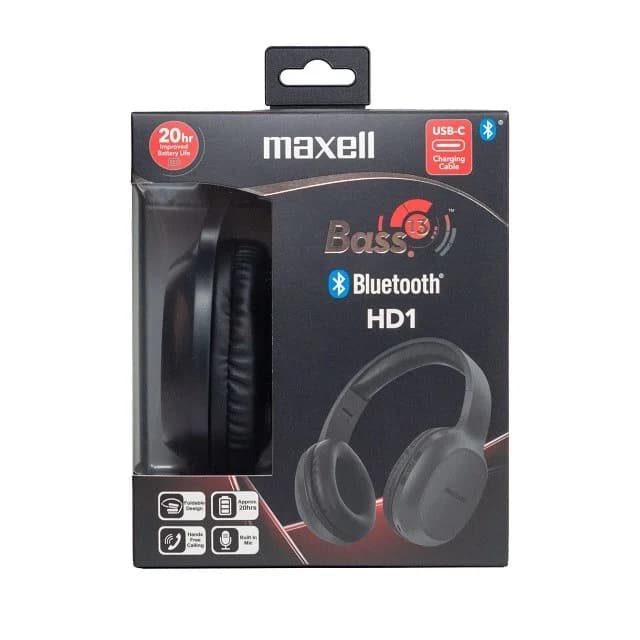 MAXELL Bluetooth wireless headphones HD1 BASS USB-C - Image 4
