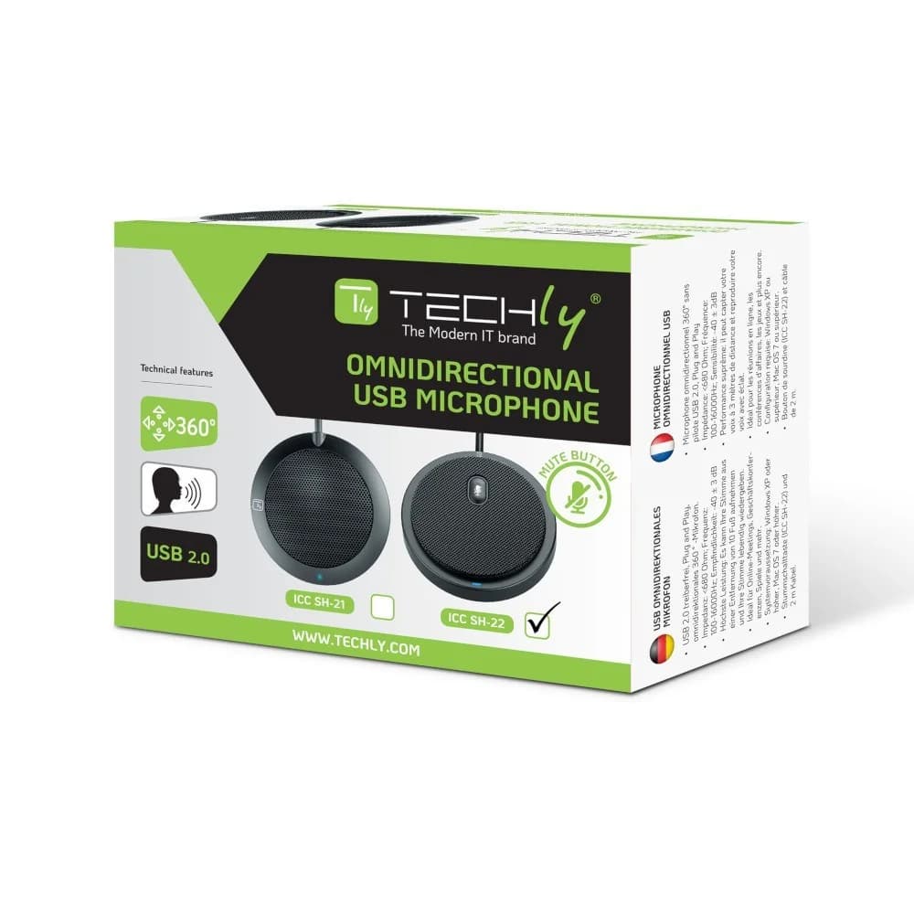 Techly ICC SH-22 microphone Black Conference microphone - Image 2