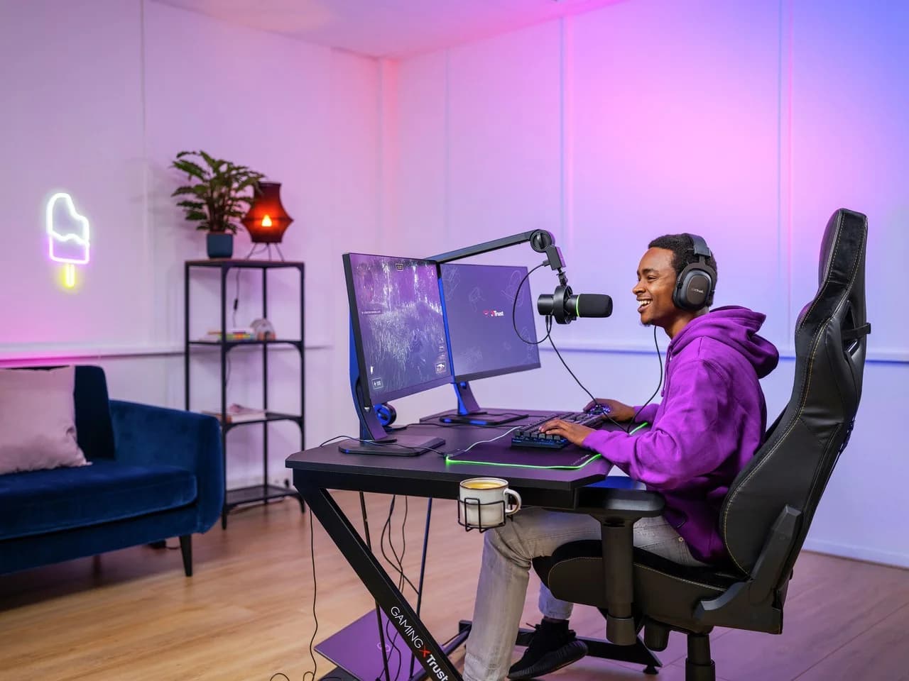 Trust GXT 255+ Onyx Black PC microphone - Image 2