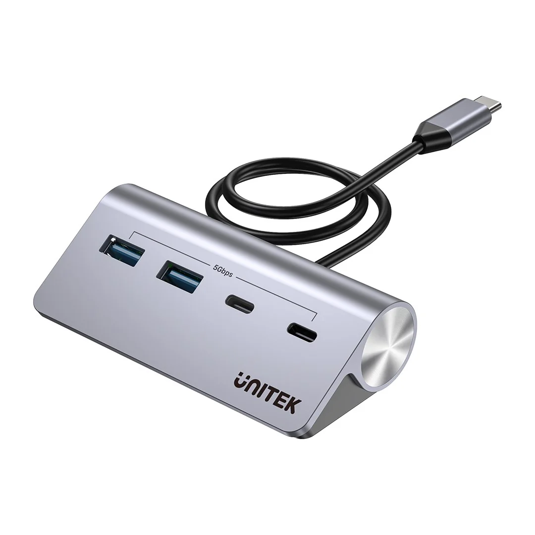UNITEK ALUMINIUM USB-C HUB 2X USB-A 2X USB-C 5GBPS - Image 4