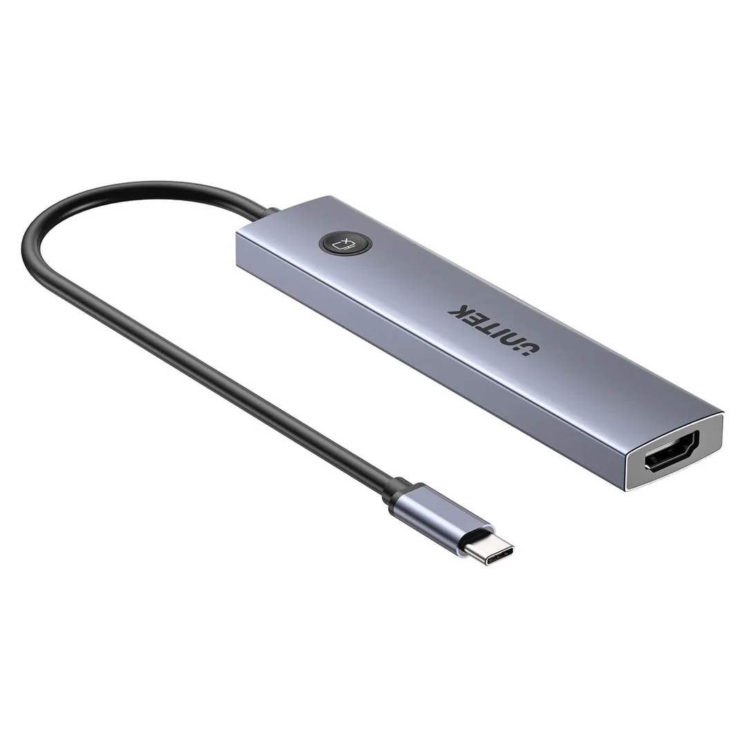 UNITEK USB-C 7-in-1 PD 100W HDMI 2.0 HUB WITH ON/OFF SWITCH - Image 2