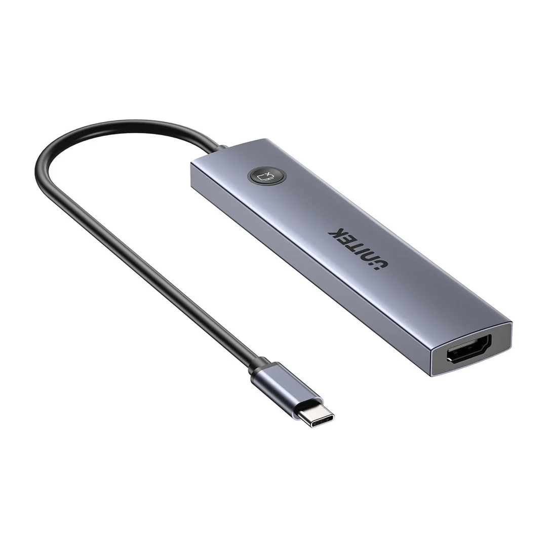 UNITEK USB-C 7-in-1 PD 100W HDMI 2.0 HUB WITH ON/OFF SWITCH - Image 5