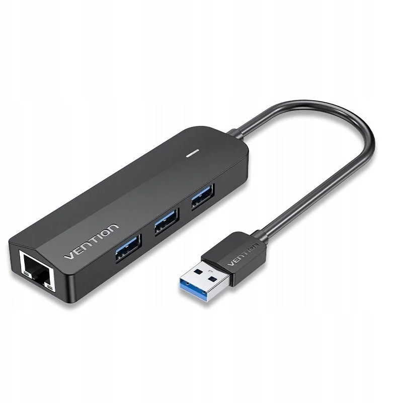 Hub 5w1 Vention USB 3.0 + adapter Gigabit Ethernet - Image 1