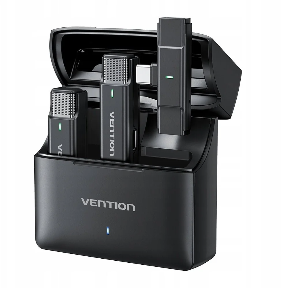 Set of 2 Vention USB-C microphones + charging case - Image 3