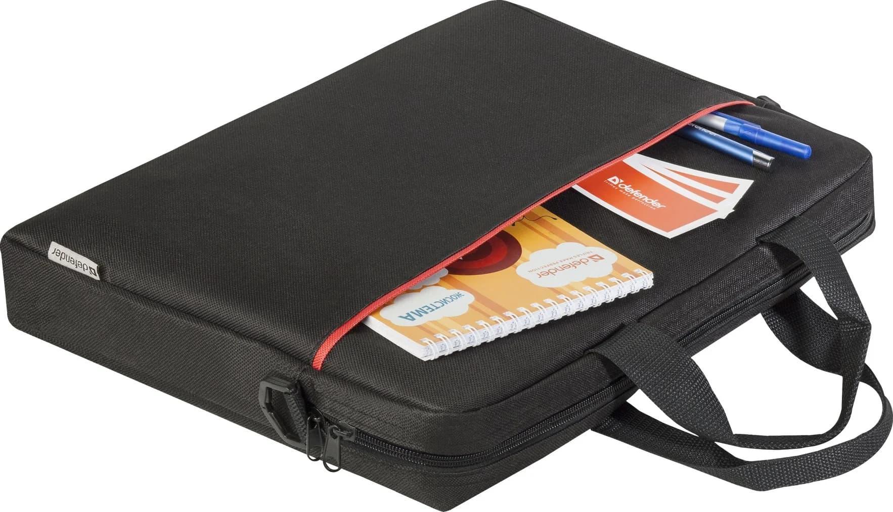 Defender Lite notebook case 39.6 cm (15.6") Briefcase Black - Image 4