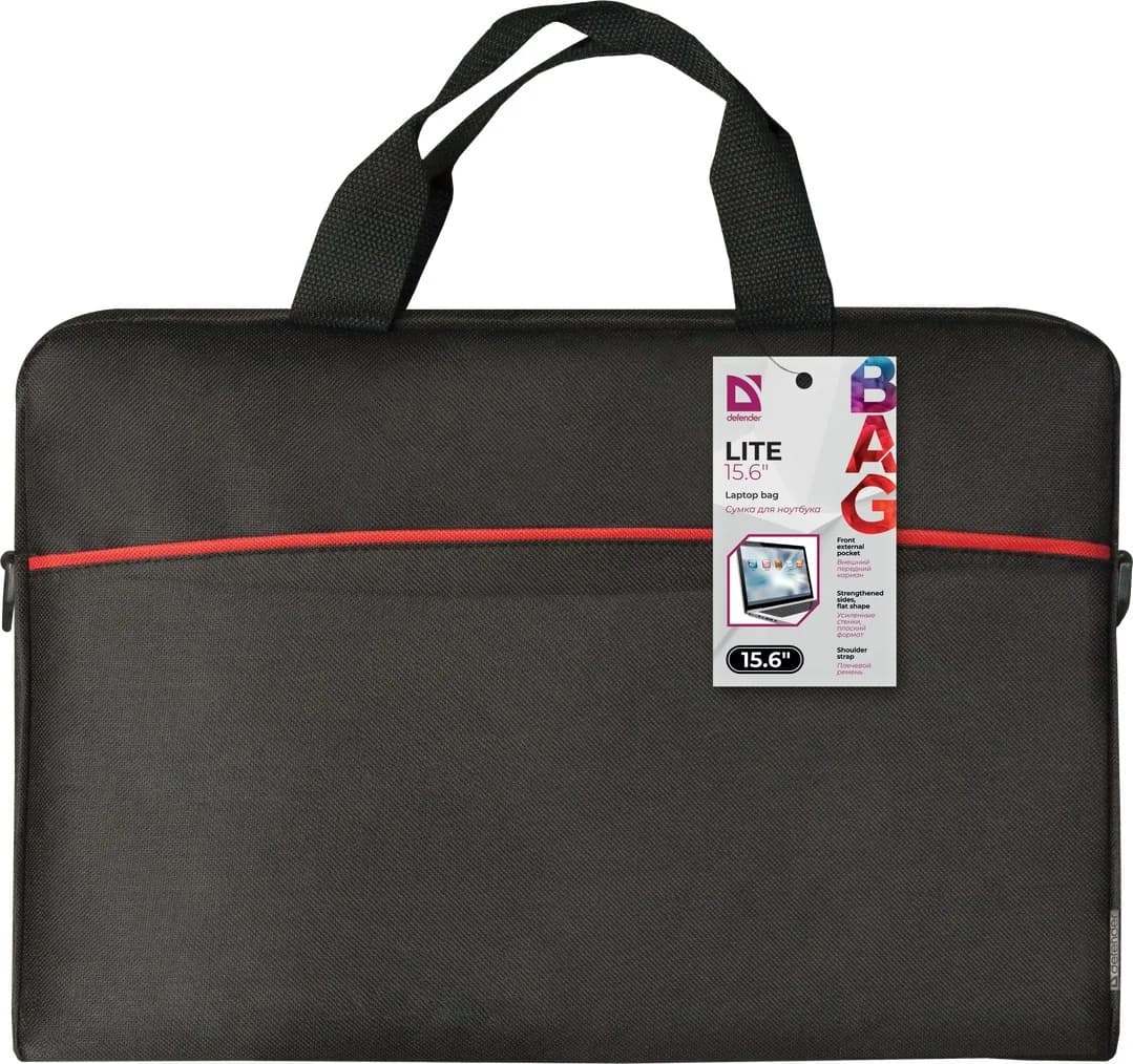 Defender Lite notebook case 39.6 cm (15.6") Briefcase Black - Image 7