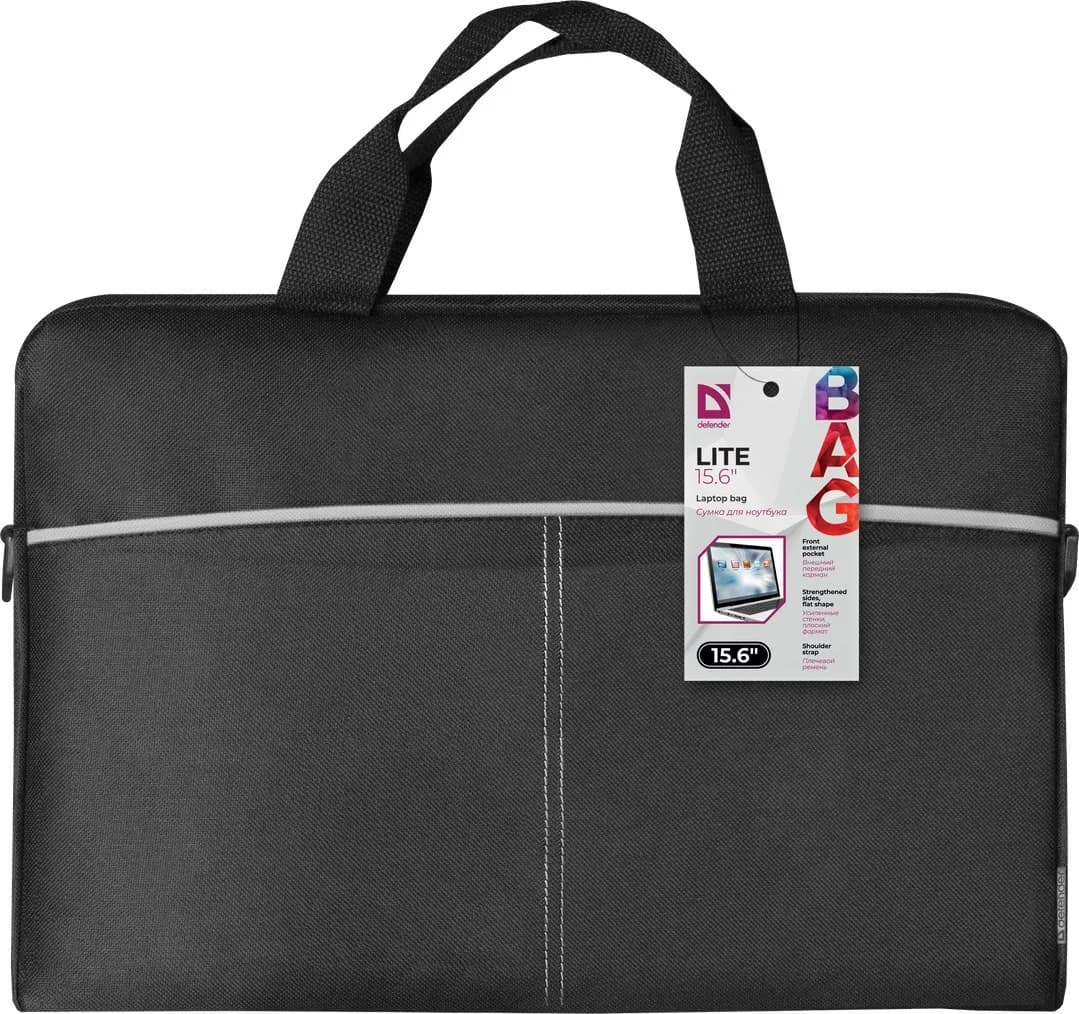 Defender Lite notebook case 39.6 cm (15.6") Black, Grey - Image 3