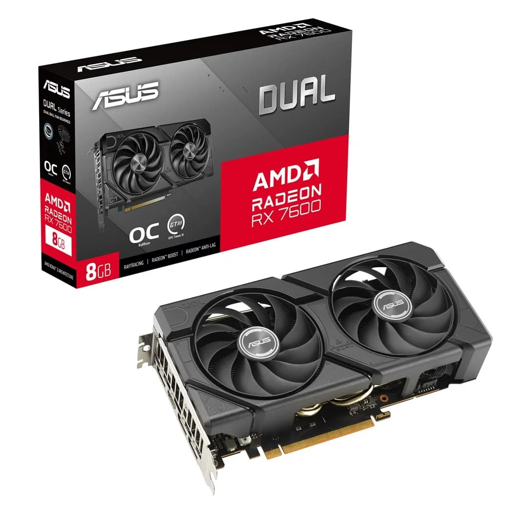 ASUS Dual -RX7600-O8G-EVO AMD Radeon RX 7600 8 GB GDDR6 - Image 7