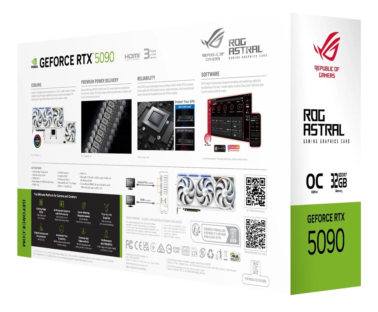 ASUS ROG Astral - -RTX5090-O32G-WHITE NVIDIA GeForce RTX 5090 32 GB GDDR7 - Image 12