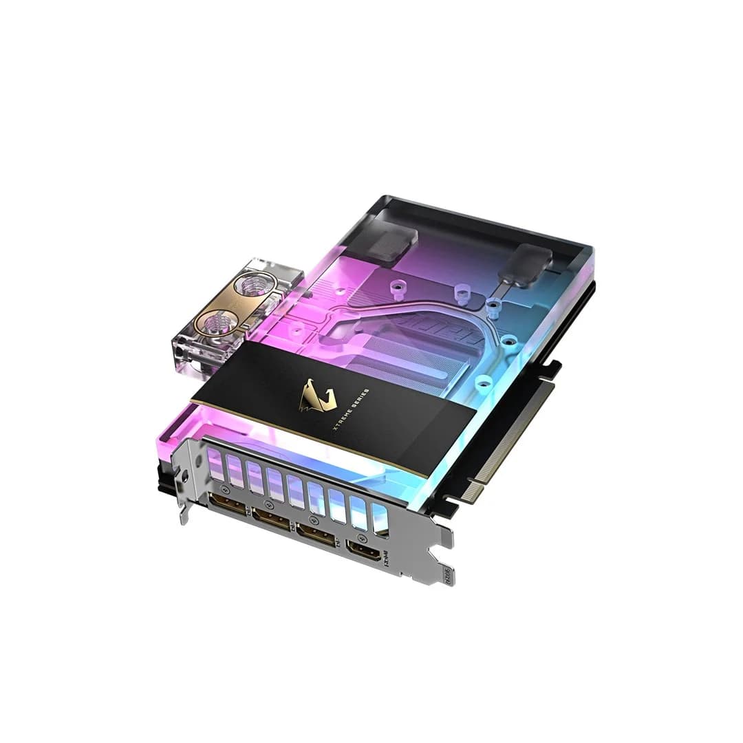 GIGABYTE AORUS GeForce RTX 5080 XTREME WATERFORCE WB 16G Graphics Card - 16GB GDDR7, 256bit, PCI-E 5.0, 2805MHz Core Clock, 3 x DP 2.1a, 1 x HDMI 2.1b, NVIDIA DLSS 4, GV-N5080AORUSX WB-16GD - Image 4