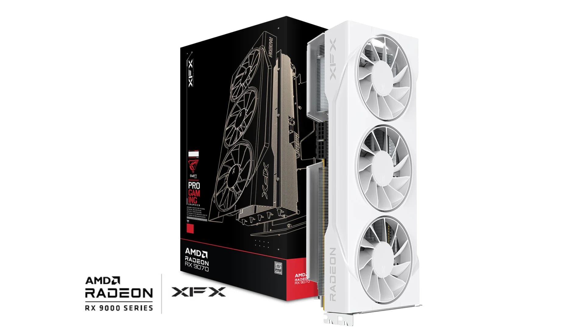 Karta graf. XFX Swift RX 9070GRE White Tri. F. 12GB - Image 1