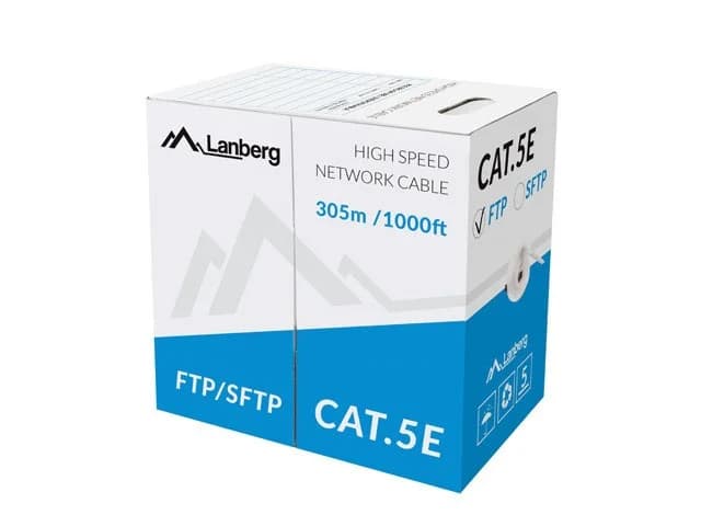 Lanberg LCF5-11CU-0305-S networking cable Grey 305 m Cat5e F/UTP (FTP) - Image 1