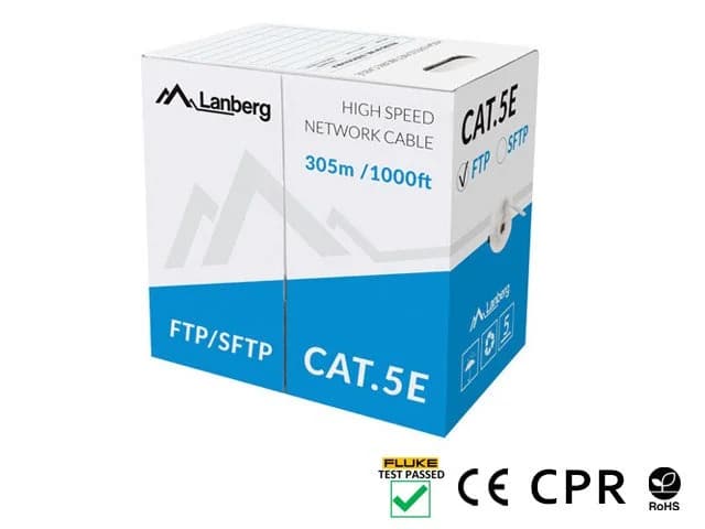 Lanberg LCF5-11CU-0305-S networking cable Grey 305 m Cat5e F/UTP (FTP) - Image 2