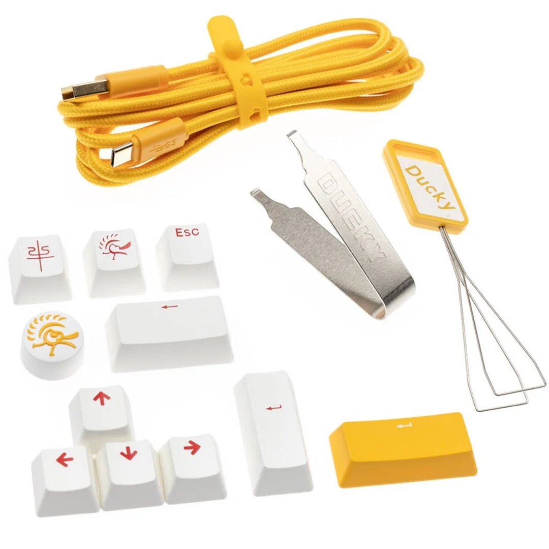 Ducky One 3 Yellow Mini Gaming Tastatur RGB LED - MX-Clear US keyboard USB US English - Image 9