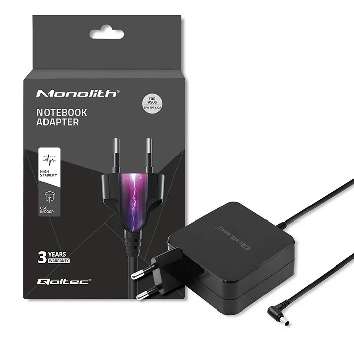 Qoltec 51745 power adapter/inverter Indoor 65 W Black - Image 1
